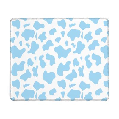 Cow Printed Square Mousepads Womens Mouse Pad Non-Slip Rubber Base Cute Gaming Mousepad 7.9 x 9.5 in