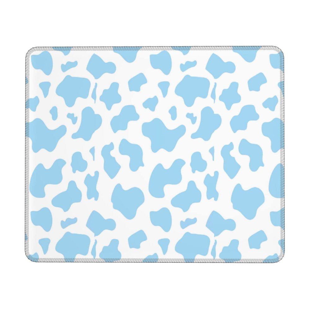 Cow Printed Square Mousepads Womens Mouse Pad Non-Slip Rubber Base Cute Gaming Mousepad 7.9 x 9.5 in