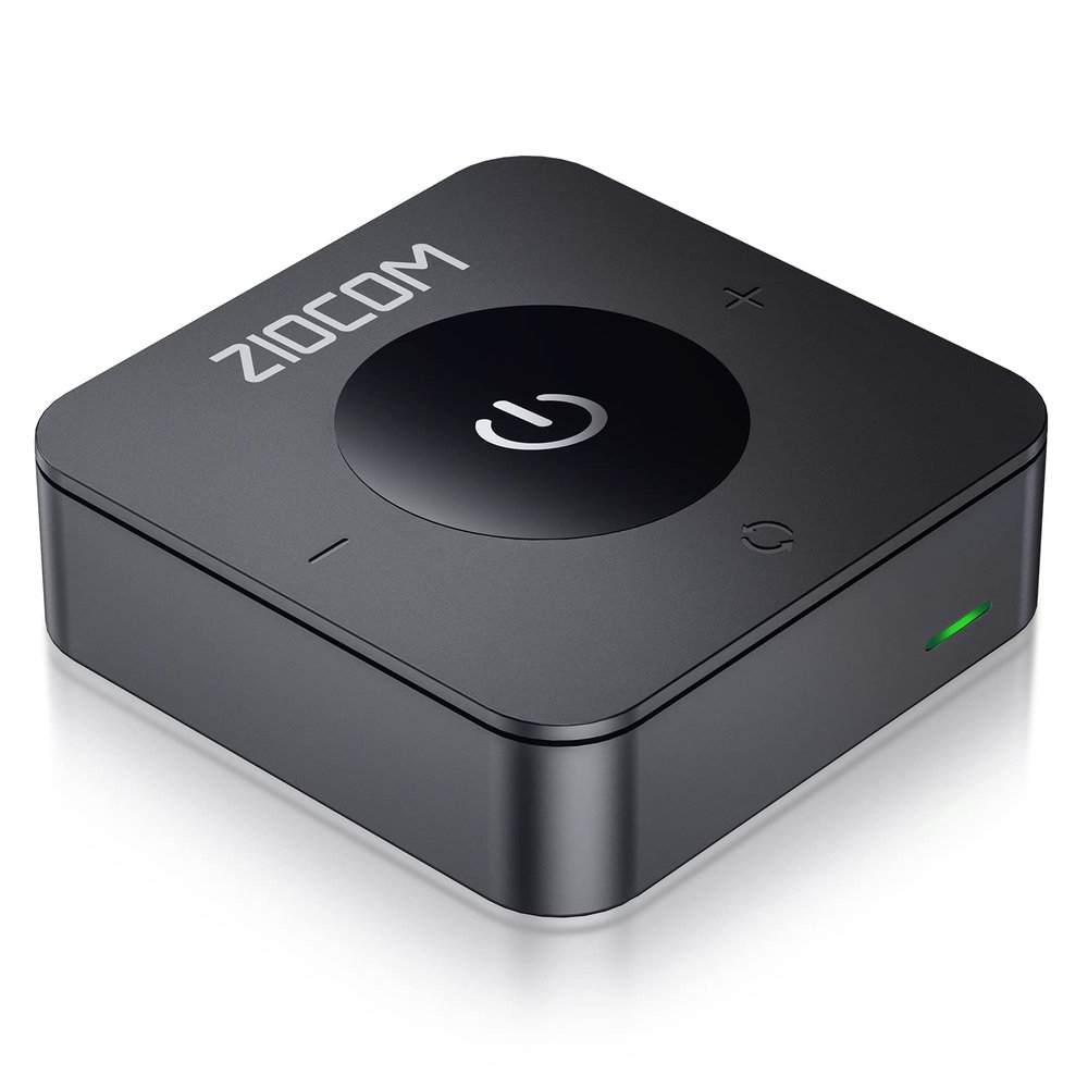 ZIOCOM Bluetooth Transmitter for TV, Wireless Bluetooth Adapter for TV/PC/Speaker/Home Stereo (Optical, 3.5mm Aux, RCA), Pairs 2 Devices Simultaneously