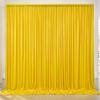 10x8ft Wrinkle Free Yellow Backdrop Curtain Panels, Thick Polyester Lemon Yellow Backdrop Drapes for Wedding Birthday Party Background Baby Shower view 1
