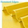 10x8ft Wrinkle Free Yellow Backdrop Curtain Panels, Thick Polyester Lemon Yellow Backdrop Drapes for Wedding Birthday Party Background Baby Shower view 3