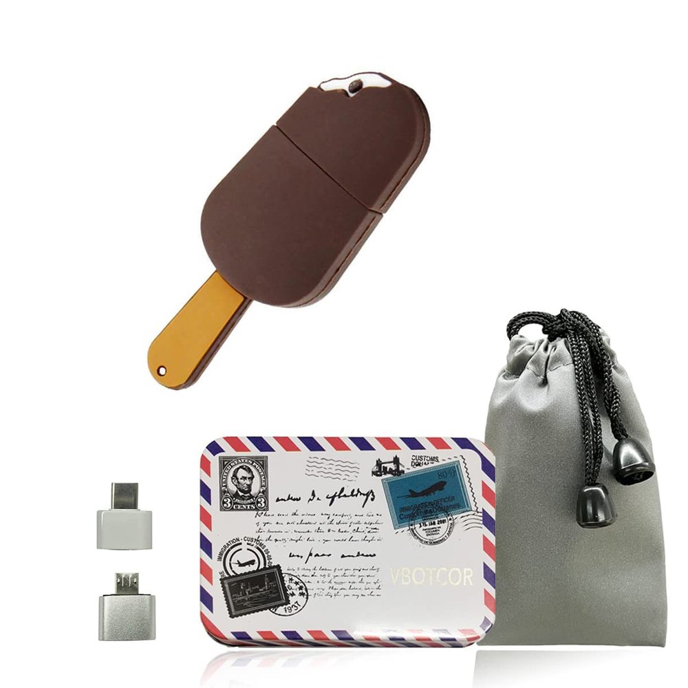Cartoon USB 2.0 Memory Stick USB Flash Drive Fashion Pen Thumb Pendrive U Disk Drive Popsicle 128GB