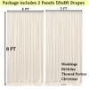10ft x 8ft Ivory Backdrop Curtain for Parties, Polyester Photo Backdrop Drapes for Wedding Birthday Baby Shower Party Photography Background Home Decor view 4