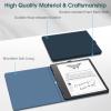Fintie Slimshell Case for 10.2" Kindle Scribe (2024/2022 Release) - Slim Lightweight Premium PU Leather Book Folio Cover, Auto Sleep/Wake with Pen Holder, Navy view 4
