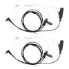 Aimtobest SL300 Earpiece Compatible for Motorola SL3500e SL7550e SL7580e SL7590e TLK100 SL1K SL1M SL500 SL1600 SL2600 SL4000 PMLN7189A PMLN7189 Acoustic Tube Headset with PTT Mic (2 Pack)