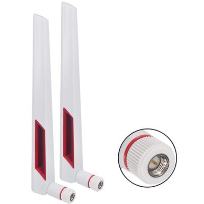 Onelinkmore Dual Band WiFi Antenna 2.4G 5G 5.8GHz Router Antenna SMA Male Universal Antenna for PC Desktop FPV Drone PS4 ASUS AC88U AC87U Antennas WLAN WiFi Antenne Booster Pack of 2