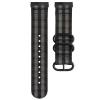 Military Ballistic Nylon Strap Replacement for Fitbit Versa 4/Versa 3/Sense/Sense 2 Watch Bands, Soft Woven Nylon Wristband for Versa 4 Bracelet for Men (Black/Gray) view 1