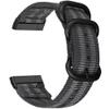 Military Ballistic Nylon Strap Replacement for Fitbit Versa 4/Versa 3/Sense/Sense 2 Watch Bands, Soft Woven Nylon Wristband for Versa 4 Bracelet for Men (Black/Gray) view 3