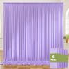 30ft x 10ft Wrinkle Free Lavender Backdrop Curtains for Parties, Light Purple Photo Backdrop Drapes 6 Panels for Wedding Girls Birthday Photography Party Background Baby Shower view 1