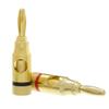 Cable Central LLC (5 Pack) Banana Plug for Speaker Cable, Brass, Black and Red, 2 Piece view 2