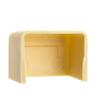 Cable Central LLC (5 Pack) 1.25 inch Surface Mount Cable Raceway, Ivory, End Cap view 3