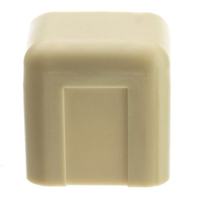Cable Central LLC (5 Pack) 3/4 inch Surface Mount Cable Raceway, Ivory, End Cap