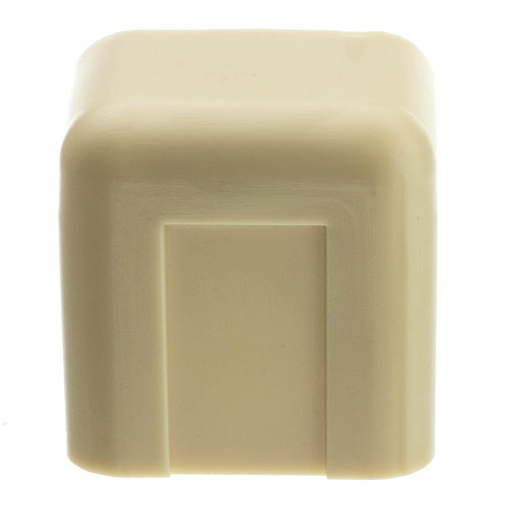 Cable Central LLC (5 Pack) 3/4 inch Surface Mount Cable Raceway, Ivory, End Cap