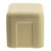 Cable Central LLC (5 Pack) 3/4 inch Surface Mount Cable Raceway, Ivory, End Cap view 1