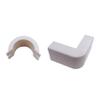 Cable Central LLC (5 Pack) 3/4 inch Surface Mount Cable Raceway, White, Outside Elbow, 90 Degree view 1