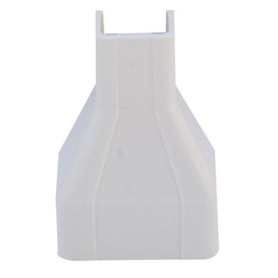 Cable Central LLC (5 Pack) 3/4 to 1.25 inch Surface Mount Cable Raceway, Ivory, Reducer