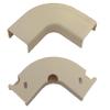 Cable Central LLC (5 Pack) 3/4 inch Surface Mount Cable Raceway, Ivory, Flat 90 Degree Elbow view 1