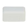 Cable Central LLC (5 Pack) 1.25 inch Surface Mount Cable Raceway, White, End Cap view 1