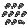 Rebower R-type Cable Clips Wire Management Clamp, [for Keeping Wire Neat ] - Nylon / 0.75-inch/Black / 50 Pcs view 1