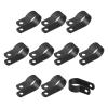 Rebower R-type Cable Clips Wire Management Clamp, [for Keeping Wire Neat ] - Nylon / 0.59-inch/Black / 100 Pcs view 1