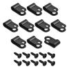 Rebower R-type Cable Clips Wire Management Clamp (with Screws), [for Keeping Wire Neat ] - Nylon / 0.21-inch/Black / 50 Pcs view 1