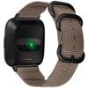 Military Ballistic Nylon Strap Replacement for Fitbit Versa 4/Versa 3/Sense/Sense 2 Watch Bands, Soft Woven Nylon Wristband for Versa 4 Bracelet for Men (Kahki) view 3