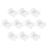 Rebower Cable Fasten Clip Wire Clamp (with Screws and Ties), [for Keeping Wire Neat ] - Nylon / 0.57 x 0.39 x 0.27-inch/White / 50 Set view 1