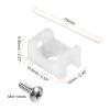 Rebower Cable Fasten Clip Wire Clamp (with Screws and Ties), [for Keeping Wire Neat ] - Nylon / 0.57 x 0.39 x 0.27-inch/White / 50 Set view 2