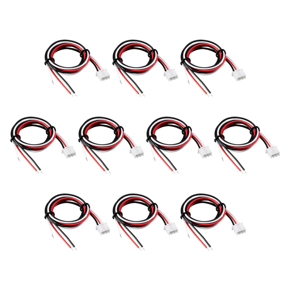 Rebower 10Pcs 2S Female-XH 3Pins Balance Extention Lead Wire for Lipo 26AWG