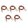 Rebower 5Pcs 4S Female-XH 5Pins Balance Extention Lead Wire for Lipo 26AWG view 1