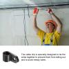 Rebower R-type Cable Clips Wire Management Clamp, [for Keeping Wire Neat ] - Nylon / 0.31-inch/Black / 30 Pcs view 3