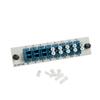 BISMON 8 pcs Duplex LC Adapters Plate LGX Footprint Fiber Patch Panel Loaded 16 Fiber Ports Couplers ODF Enclosure Rack Mount - LC UPC Blue Color Compatible with Singlemode 9/125um 1.25G/10GB view 1