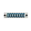 BISMON 8 pcs Duplex LC Adapters Plate LGX Footprint Fiber Patch Panel Loaded 16 Fiber Ports Couplers ODF Enclosure Rack Mount - LC UPC Blue Color Compatible with Singlemode 9/125um 1.25G/10GB view 3