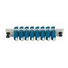 BISMON 8 pcs Duplex LC Adapters Plate LGX Footprint Fiber Patch Panel Loaded 16 Fiber Ports Couplers ODF Enclosure Rack Mount - LC UPC Blue Color Compatible with Singlemode 9/125um 1.25G/10GB view 4