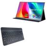 BoxWave Keyboard Compatible with NEOFYTE Portable Monitor for Laptop T14P (14 in) - SlimKeys Bluetooth Keyboard, Portable Thin with Chiclet-Style Keys - Jet Black view 1