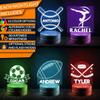Personalized Soccer Night Light - Custom Name LED Night Lamp - Perfect Night-Time Companion for Comfort and Sweet Dreams - Unique Gift for Birthdays, Holidays, and Special Occasions view 2