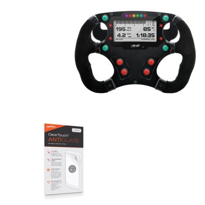 BoxWave Screen Protector Compatible with AiM Formula Steering Wheel - ClearTouch Anti-Glare (2-Pack), Anti-Fingerprint Matte Film Skin