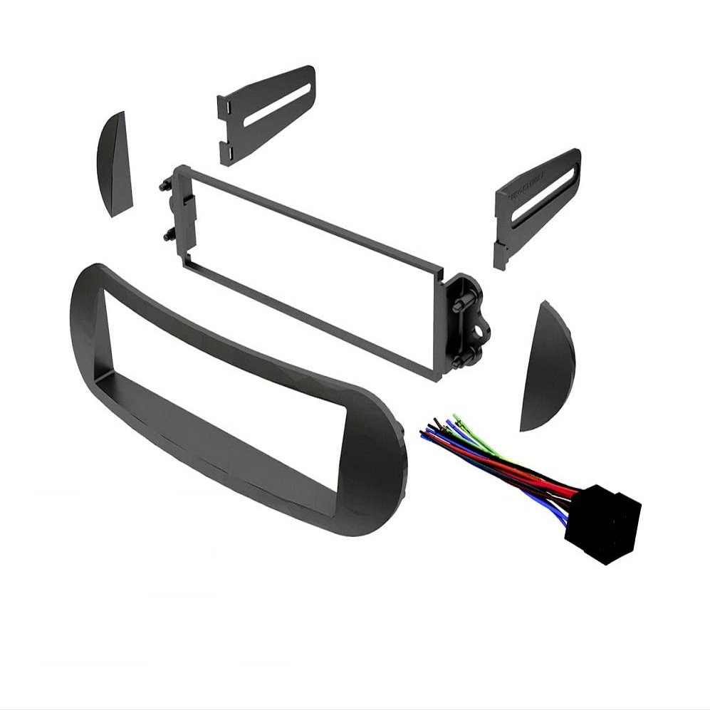 Single DIN Car Stereo Dash Kit Installation for Select 1998 1999 2000 2001 2002 2003 2004 2005 2006 2007 2008 2009 2010 Volkswagen Beetle (Dash Kit + Harness)