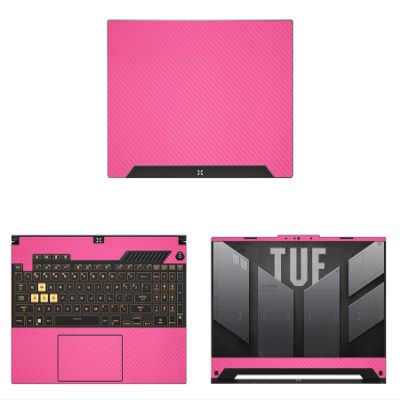 Decalrus - Protective Decal for The ASUS TUF Gaming F15 FX507 (15.6" Screen) Laptop Rose Carbon Fiber Vinyl Cover wrap CFasusTtuf_FX507Rose