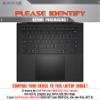 Decalrus - Protective Decal for The Dell Precision 5000 5570 (15.6" Screen) Laptop Black Texture Brushed Aluminum Vinyl Cover wrap BAdellPrecision15_5570Back view 2