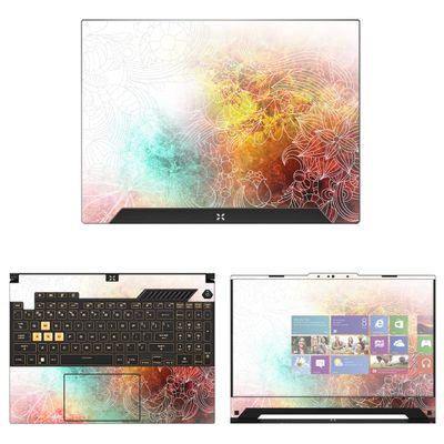 Decalrus - Protective Decal Sticker for The Asus TUF Gaming F15 FX507 (15.6" Screen) case Cover wrap AStuf_FX507-119
