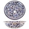 Blue Bathroom Vessel Basin, Round Sinks, Ceramic Bathroom Washbasins, Countertop Art Basin, Lavatory Basin, Remodel Washbasin, Waschbecken view 4