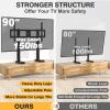 Universal Tabletop TV Stand Legs for 55-90 inch LCD LED OLED 4K Plasma TVs, Modern TV Stand with Mount, Height Adjustable TV Mount Stand with Cable Management, Holds up to 150 lbs view 3