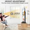 Universal Tabletop TV Stand Legs for 55-90 inch LCD LED OLED 4K Plasma TVs, Modern TV Stand with Mount, Height Adjustable TV Mount Stand with Cable Management, Holds up to 150 lbs view 4