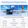 USB C Docking Station Dual Monitor Type C to HDMI Adapter Hub Compatible for Dell,HP,Lenovo Thinkpad,etc view 3