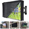 HOMEYA Outdoor TV Cover 39-40 Inch With Clear Scratch Resistant Front Flap, Bottom Cover, 600D Weatherproof & Waterproof Screen Protector, Fits Most Mounts Stands With Remote Controller Pocket view 1