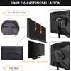 HOMEYA Outdoor TV Cover 39-40 Inch With Clear Scratch Resistant Front Flap, Bottom Cover, 600D Weatherproof & Waterproof Screen Protector, Fits Most Mounts Stands With Remote Controller Pocket view 4
