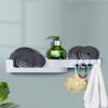 Alipis Adhesive Storage Shelf Bathroom Wall Rack Bath Organizer Adhesive Shelves view 2