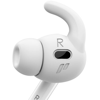 Proof Labs 4 Pairs for AirPods Pro 2 Ear Hooks Covers [Added Storage Pouch] Accessories Compatible with Apple AirPods Pro 2nd Generation (White)