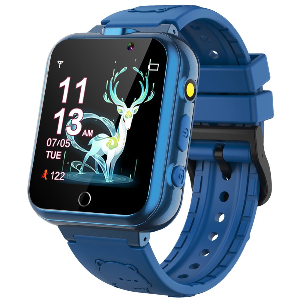 Smart Watch for Kids, Kids Watch with 18 Puzzle Games, 1.83" HD Touch Screen Fitness Tracker Pedometer Sleep Tracker Alarm Clock Flashlight No APP/Phone, 12/24 hr Gift for Kid Christmas Birthday